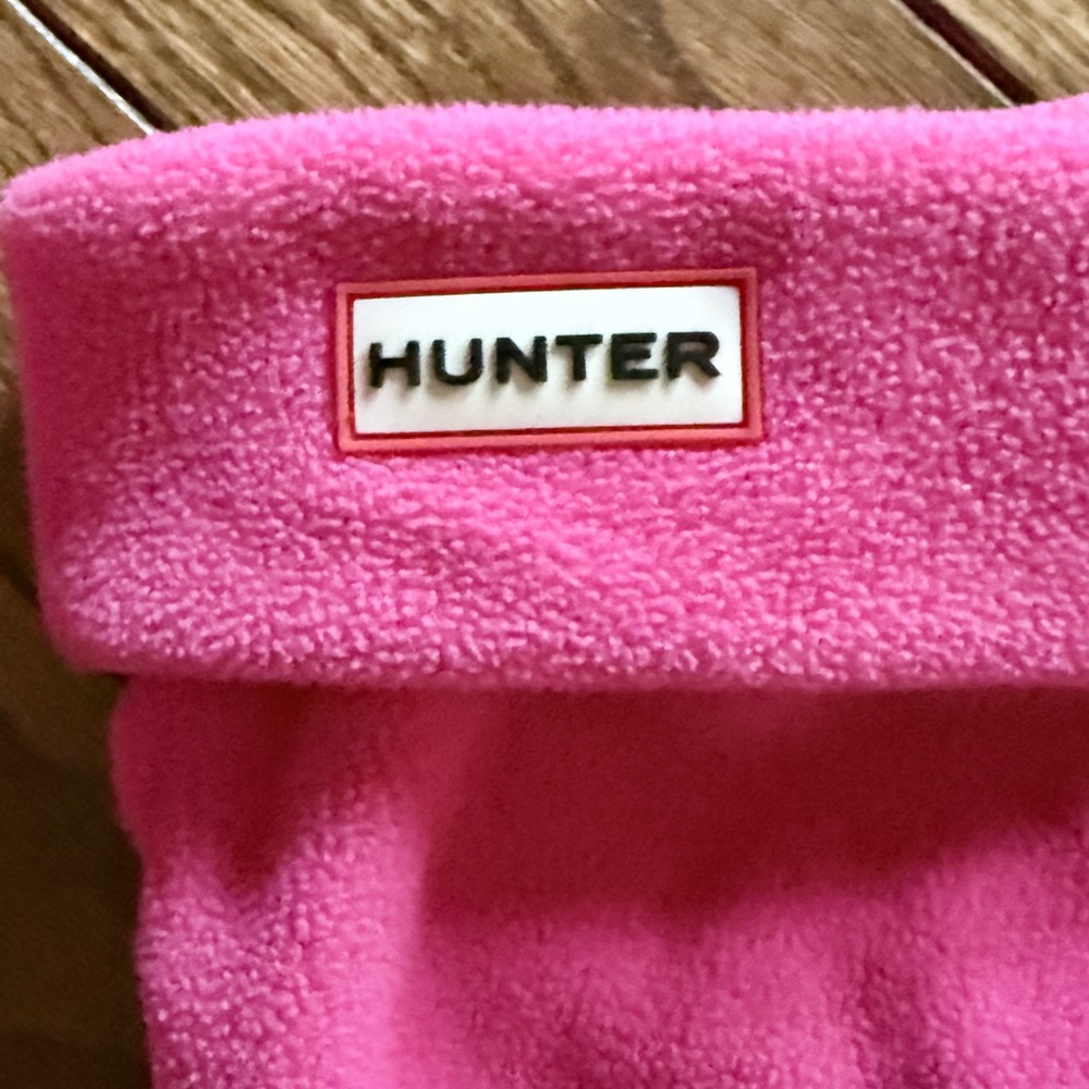 Hunter Kids Bright Pink Fleece Welly Liners